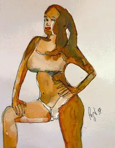 Partitura de tango A la gran muñeca para guitarra. Video, Dibujo e Intérprete Roberto Pugliese