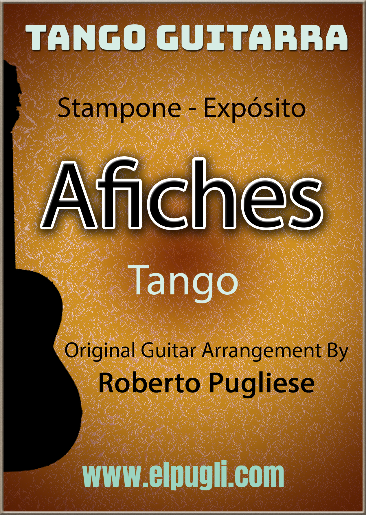 Afiches 🎼 tango partitura de guitarra