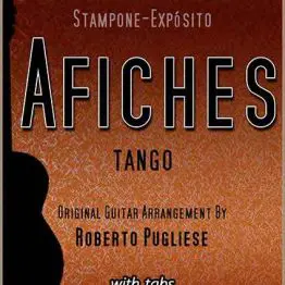 Afiches 🎼 tango partitura de guitarra