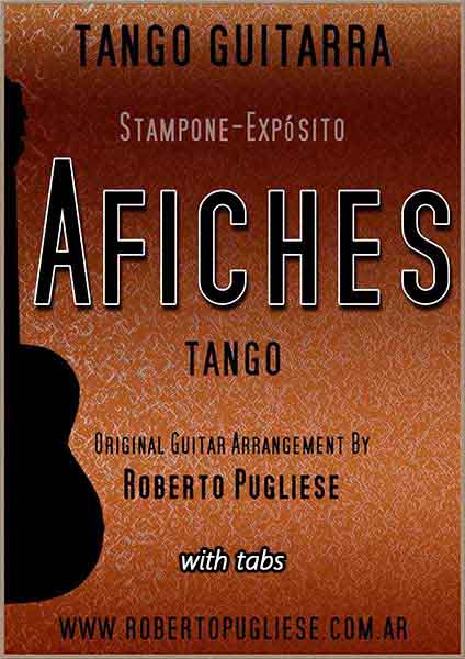 Afiches 🎼 tango partitura de guitarra