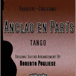 Anclao en Paris 🎼 partitura tango guitarra
