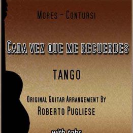 Cada vez que me recuerdes 🎼 tango guitarra