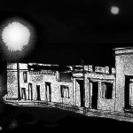 Casas por los arrabales , dibujo perteneciente al video Melodia de arrabal de Roberto Pugliese