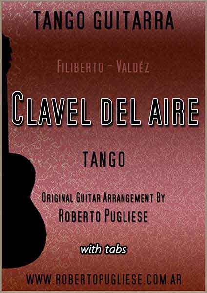 Clavel del aire 🎼 partitura tango guitarra