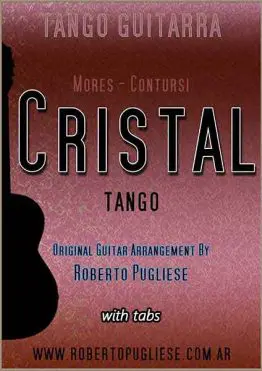 Cristal 🎼 partitura del tango para guitarra