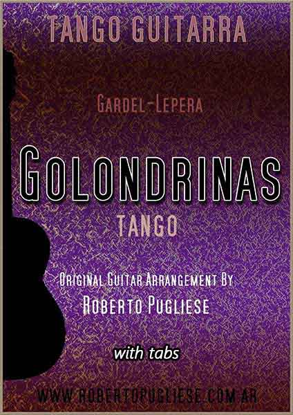 Golondrinas 🎼 tango partitura de guitarra