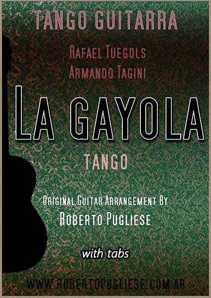 La gayola 🎼 tango partitura para guitarra