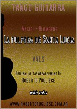 La pulpera de Santa Lucía 🎼 vals criollo partitura de guitarra