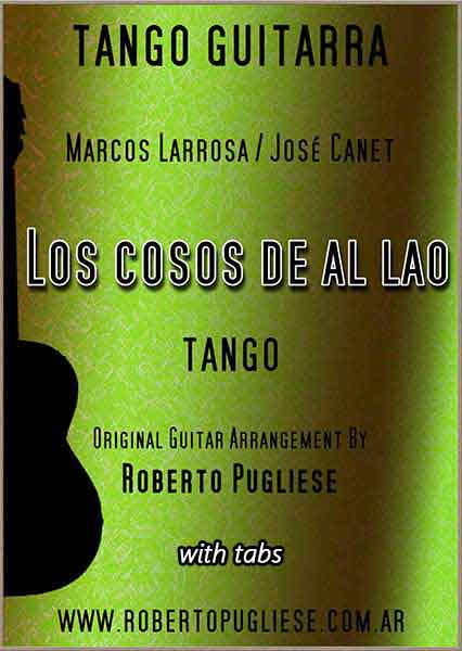 Los cosos de al lao 🎼 tango partitura de guitarra