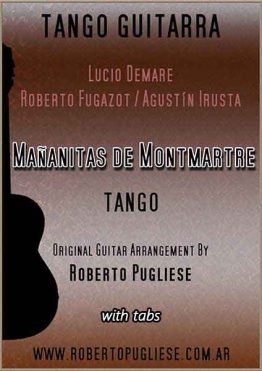 Mañanitas de Montmartre 🎼 partitura del tango guitarra y video