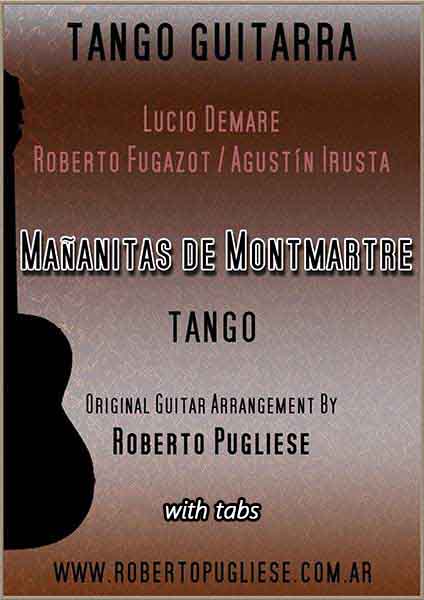 Mañanitas de Montmartre 🎼 partitura del tango guitarra y video