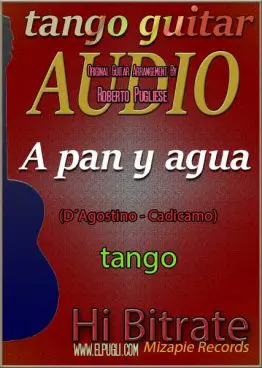 A pan y agua 🎵 mp3 tango en guitarra