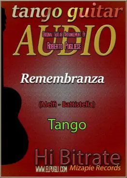 Remembranza 🎵 mp3 tango en guitarra