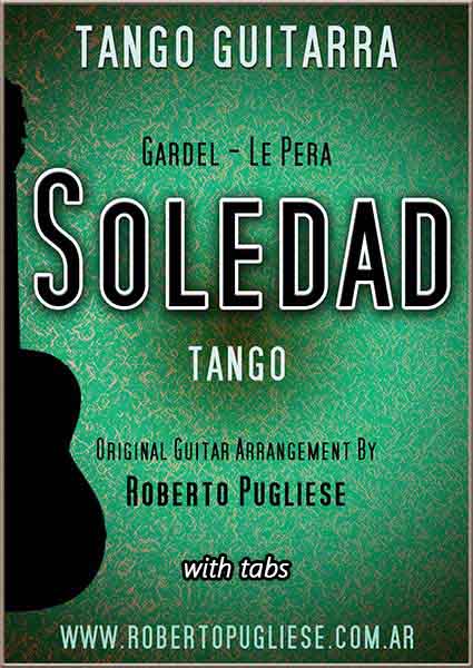 Soledad 🎼 partitura del tango en guitarra. Con video y mp3 gratis