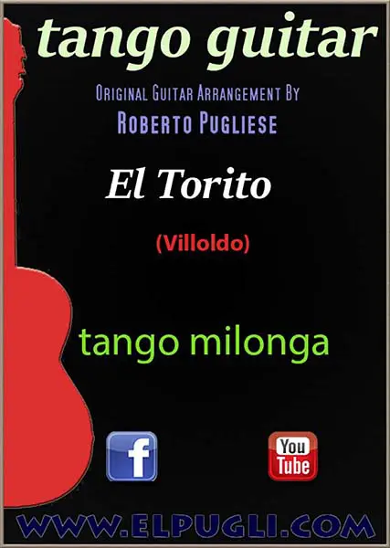 El torito 🎼 Tango milonga partitura de guitarra. Con video