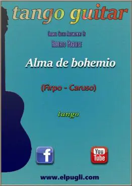 Alma de bohemio 🎼 tango partitura de guitarra. Con video