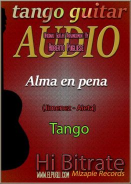 Alma en pena 🎶 mp3 tango en guitarra. Con partitura