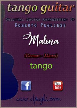 Malena 🎼 partitura del tango en guitarra. Con video y mp3 gratis