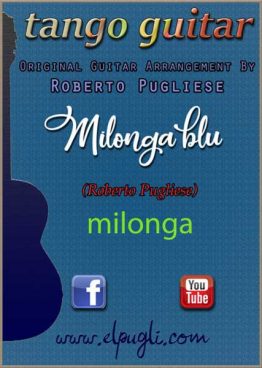 Milonga blu 🎼 milonga partitura de guitarra.