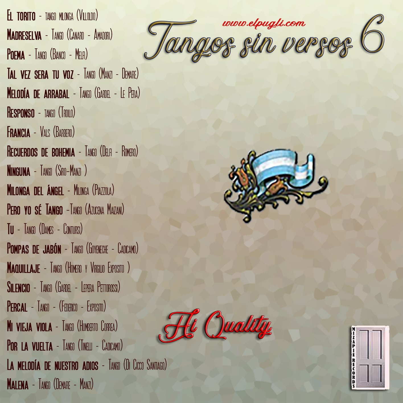 Tangos sin versos 6 💿 20 tracks de tangos instrumentales en guitarra