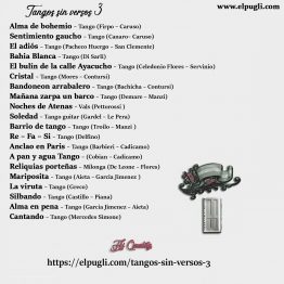 Tangos sin versos 3 💿 20 tracks de tangos instrumentales en guitarra
