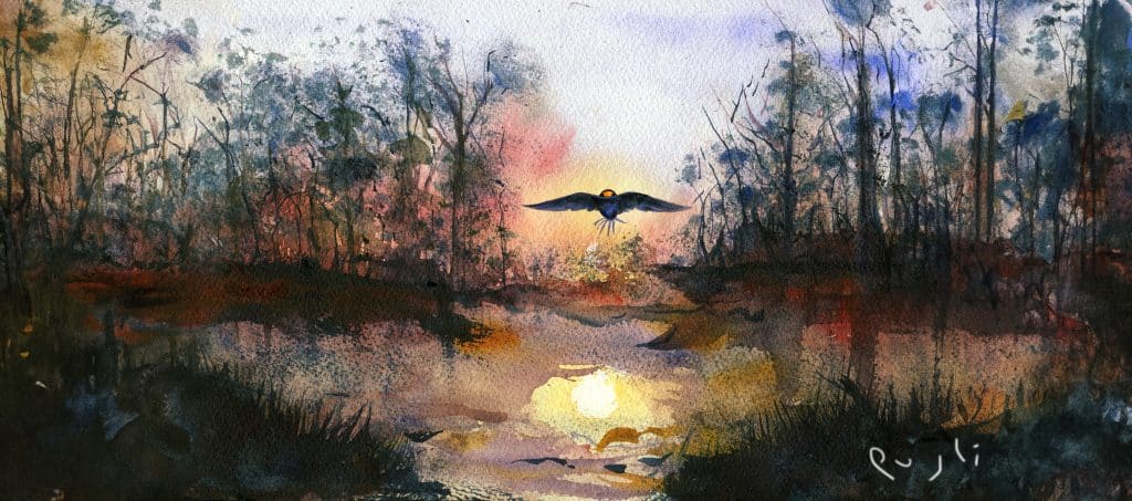 Yo soy aquel muchacho – ilustración en acuarela Yo soy aquel muchacho. watercolor para el video de tango en guitarra de Roberto Pugliese