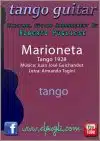<span class="notranslate">Marioneta</span>  🎼 tango partitura de guitarra. Mp3 free & Tabs