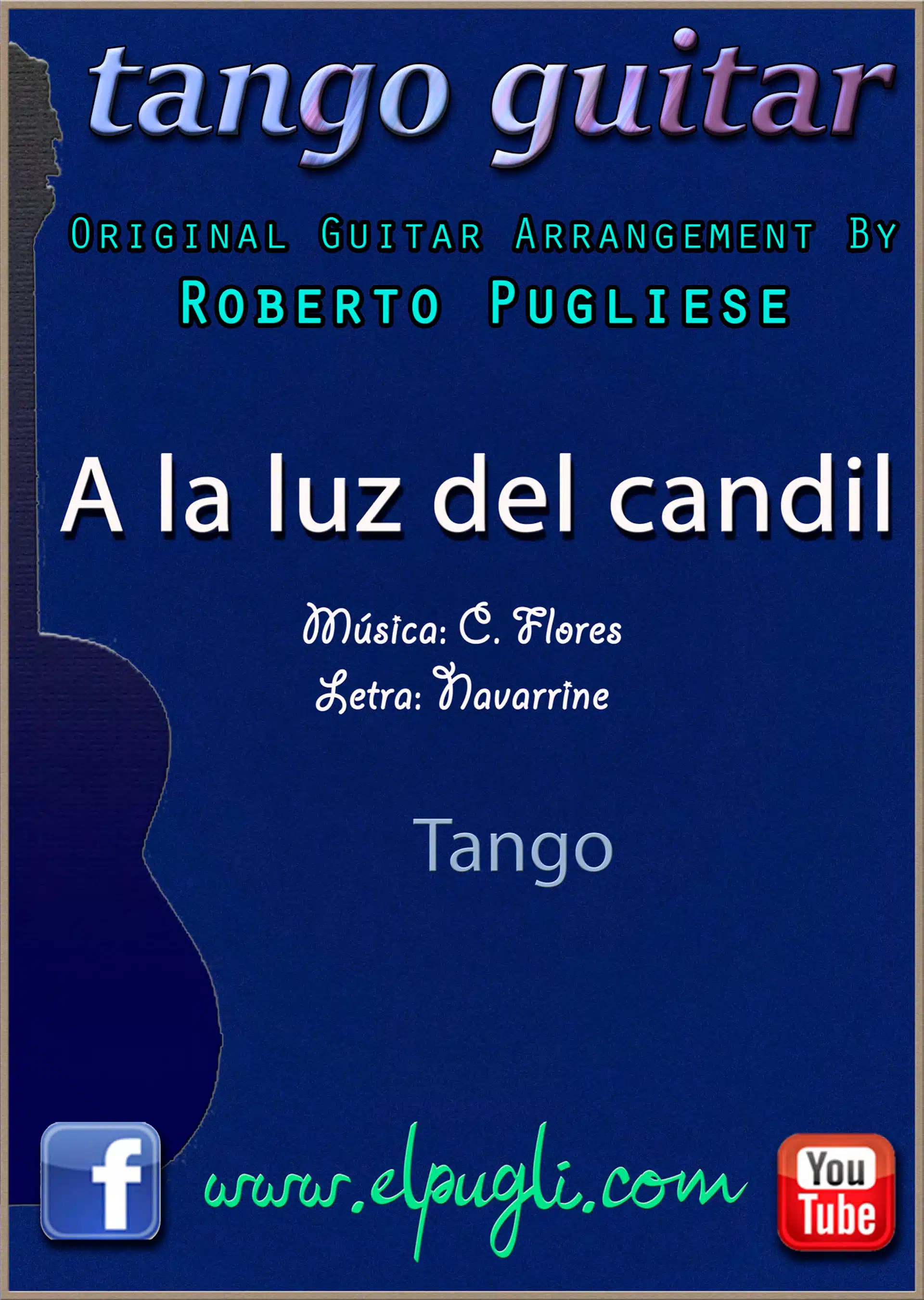 A la luz del candil 🎼 tango partitura de guitarra. Mp3 free