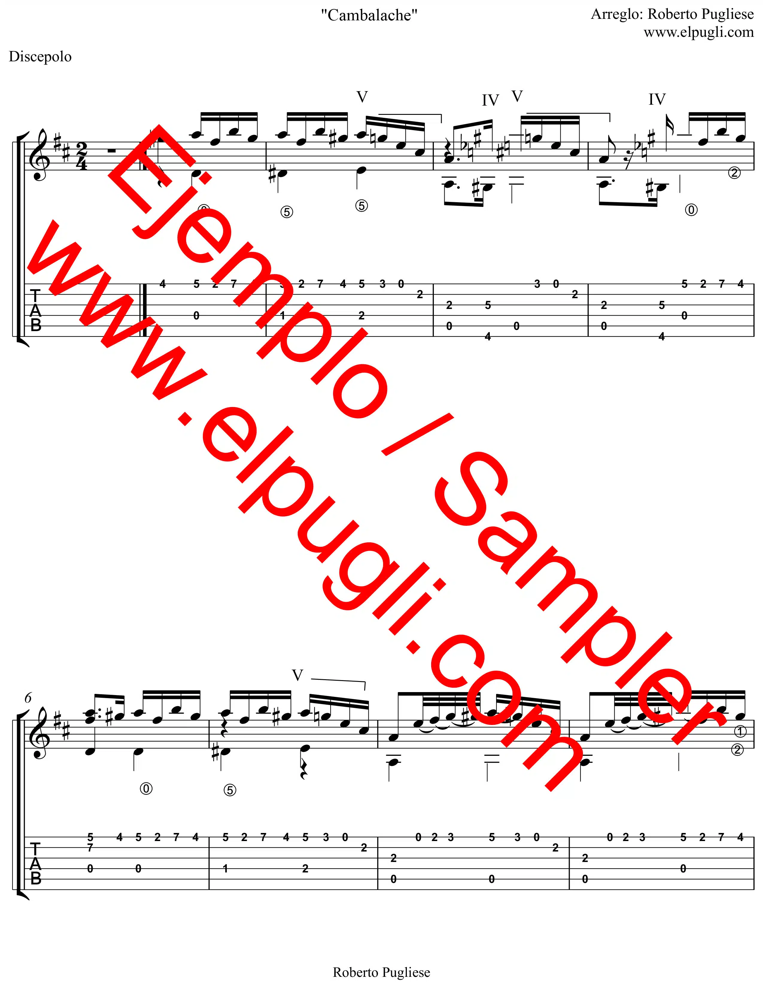 Cambalache 🎼 Fingerstyle Tango con Mp3 y video Gratis