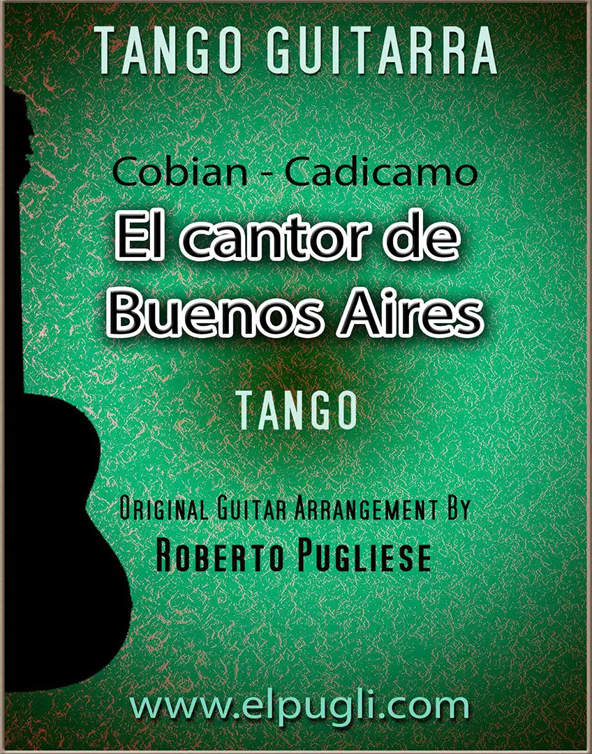 El cantor de Buenos Aires 🎼 Fingerstyle Tango con Mp3 y video Gratis