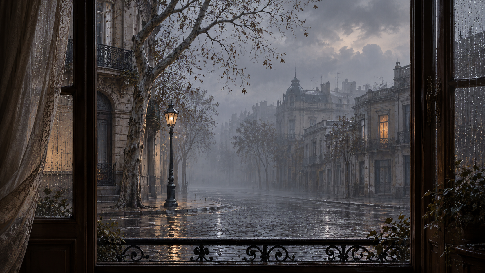 Escena 3D original de Roberto Pugliese para En esta tarde gris